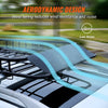 Heavy-Duty Roof Rack Cargo Basket with Wind Fairing
