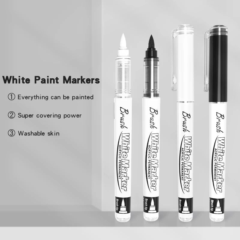 White Acrylic Paint Marker Pens