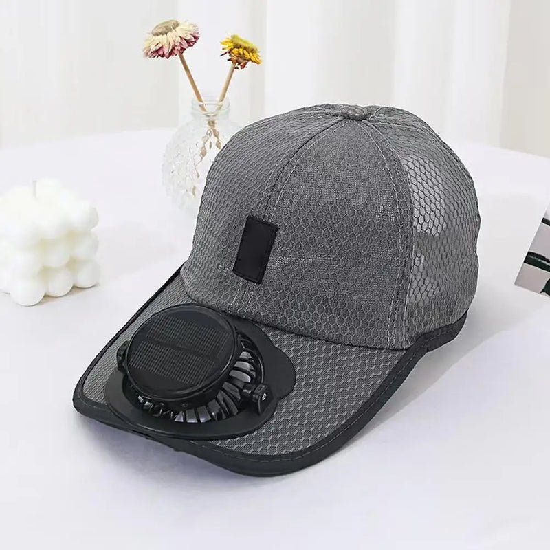Solar-Powered Cooling Fan Hat
