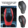 Black and red carbon fiber gear shift knob cover for Ford EcoSport Escape Fusion C-Max Energi Wagon Fiesta and Focus
