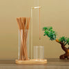 Dual Glass Incense Holder with Wooden Base