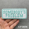 Pink Embroidered Iron-On Letter Patches for Clothing & Accessories