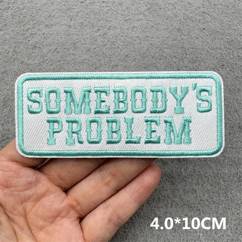 Pink Embroidered Iron-On Letter Patches for Clothing & Accessories