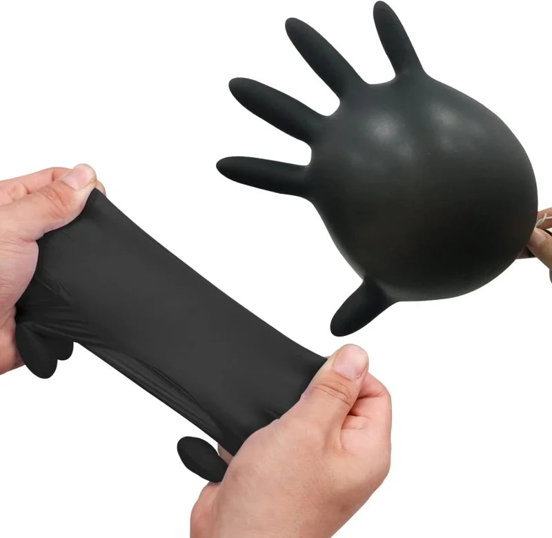 Disposable Black Nitrile Gloves (Multi-Pack)