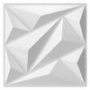 A set of ten decorative 3D diamond wall panels in light gray or white, shown from an angled perspective.