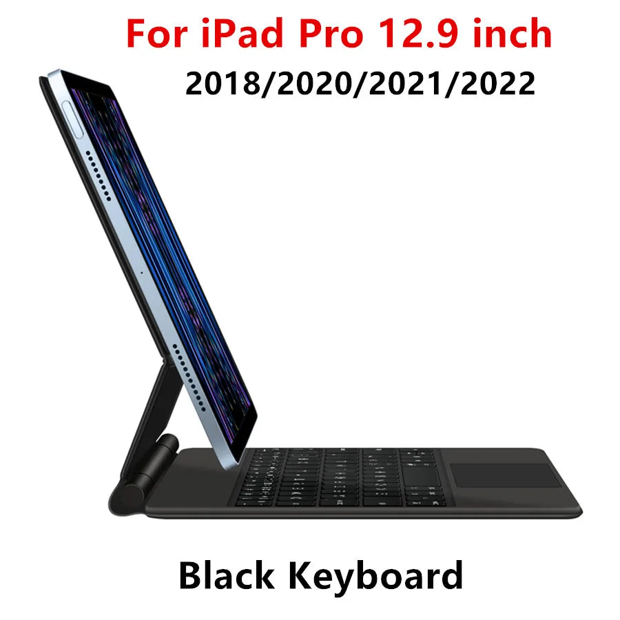 Bluetooth Keyboard Case with Touchpad for iPad Pro, Air & Standard Models