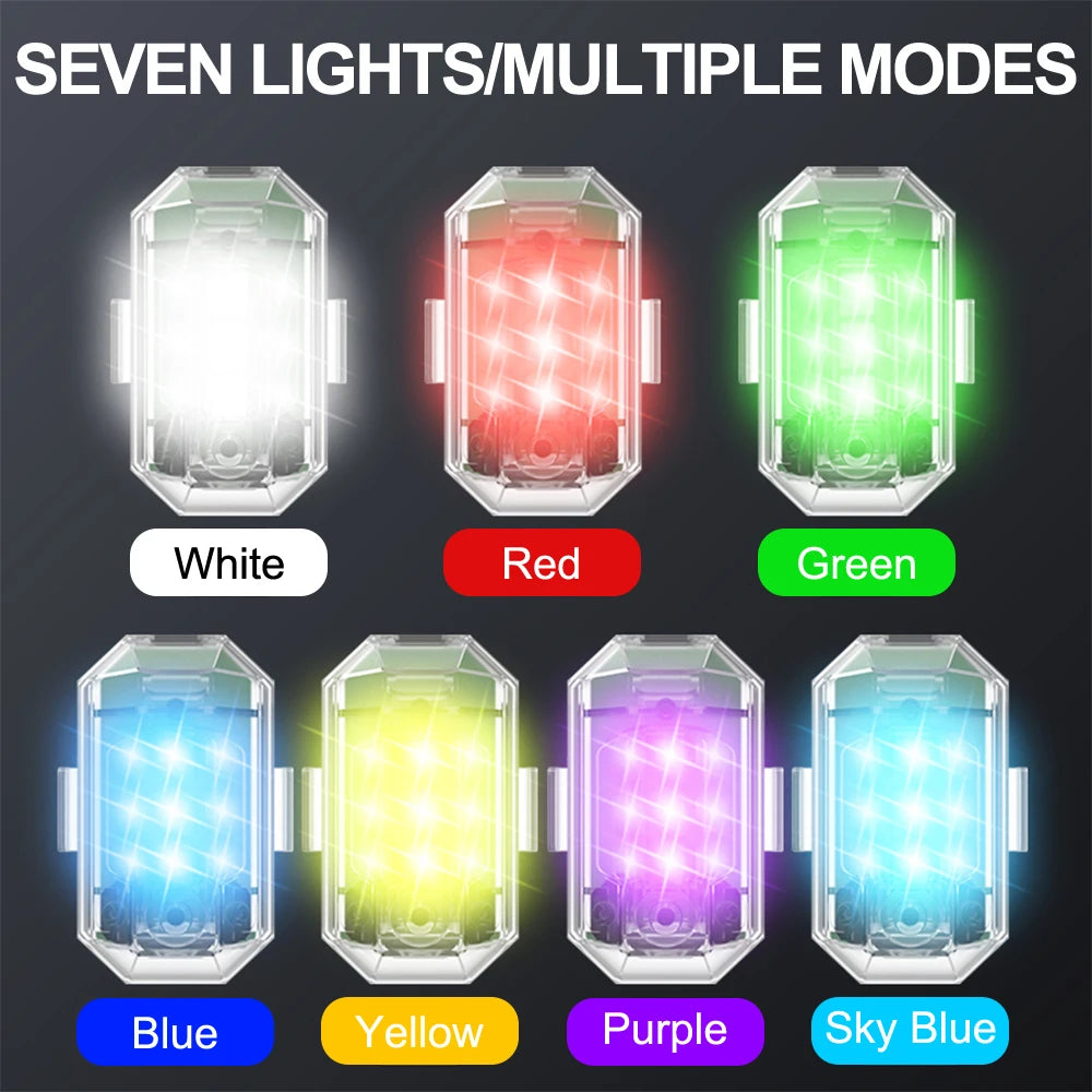 Wireless LED Strobe Light with Remote Control for Vehicles