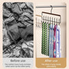 Wall-Mounted 8-Hook Organizer Rack (Iron & Wood)