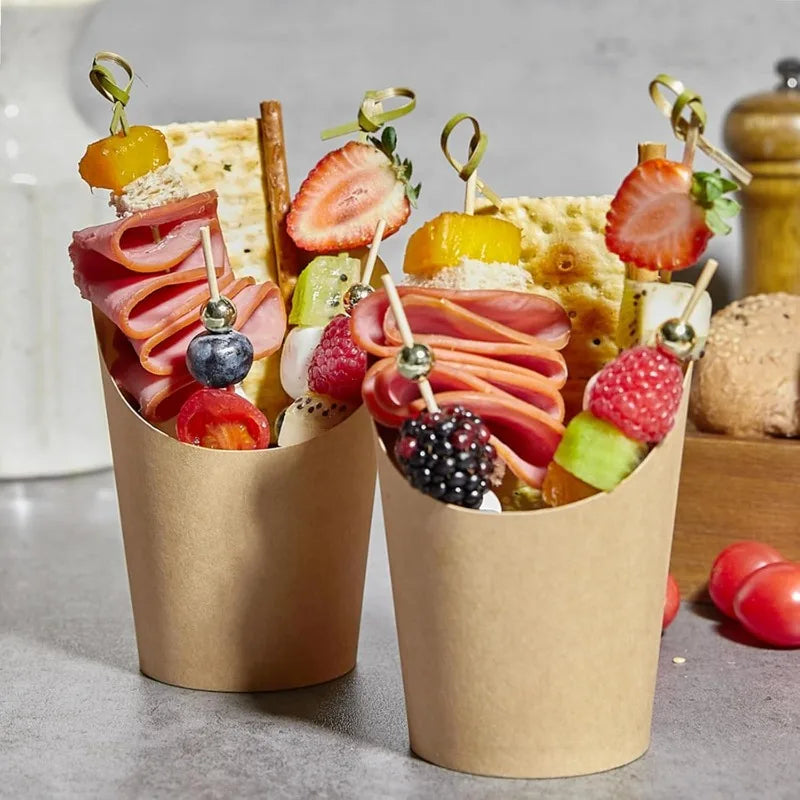 Disposable Kraft Paper Snack Cups