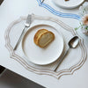 Embroidered Cotton-Linen Placemat Set – Elegant French Lace Table Decor