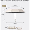 Auto Reverse-Folding Umbrella with Reflective Stripe & Carabiner Handle