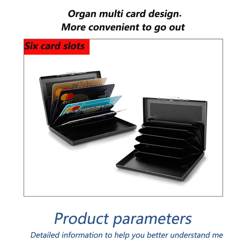 Ultra-Thin RFID Blocking Metal Card Holder