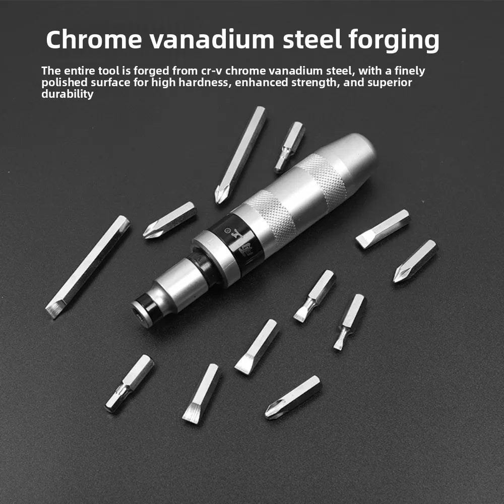 13-Piece Impact Screwdriver Kit for Stubborn Screws
