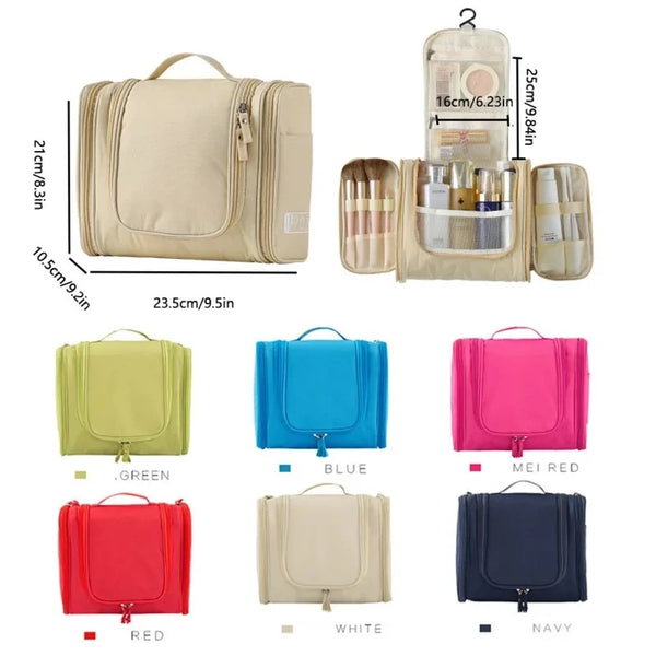 Floral Print Waterproof Hanging Travel Toiletry Bag