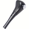A close-up view of a black automatic gear shift knob for a Honda Accord.