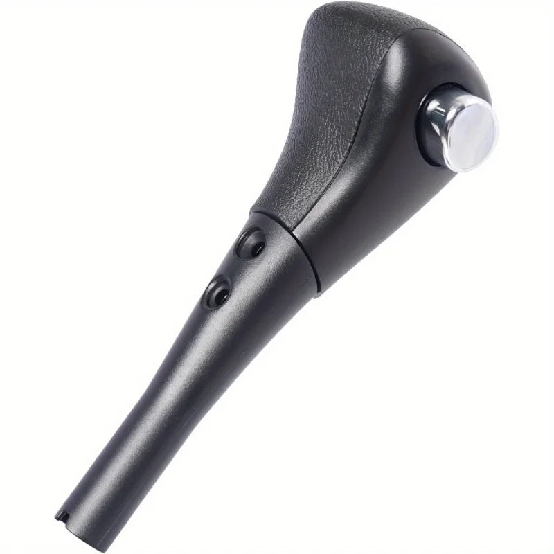 A close-up view of a black automatic gear shift knob for a Honda Accord.
