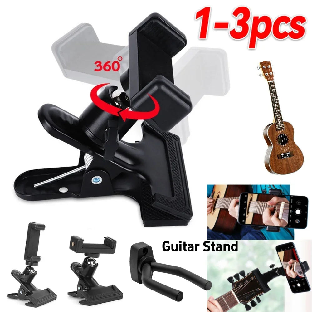Adjustable Multi-Angle Guitar & Cell Phone Mount