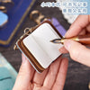Mini PU Leather Journal Keychain with Keyring