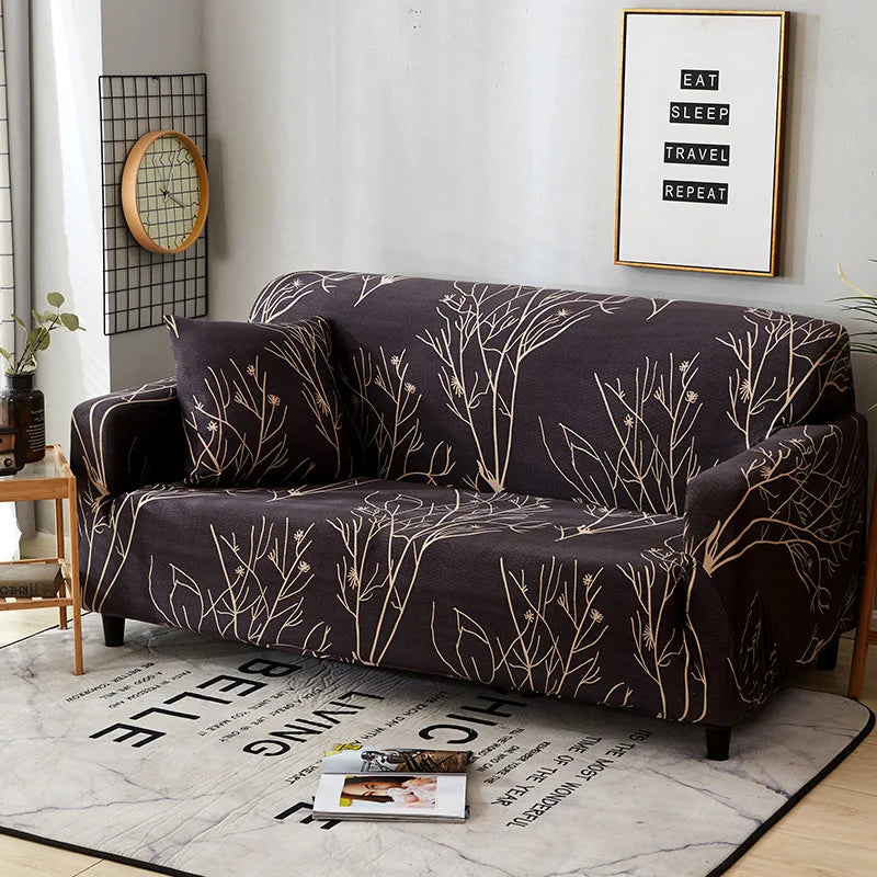 Stretch Sofa Cover with Non-Slip Backing