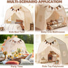 A multi-scenario application showing a kids bed tent, baby crib mattresses, and a kids toy palyhouse.