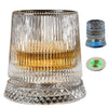Luminous LED Whiskey Glass with Rotating Display