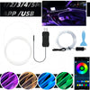 Tira LED de Interior para Coche con RGB y Alimentación USB