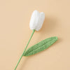 Handcrafted Crochet Tulip Bouquet – Artificial Knitted Flowers for Home Décor & Gifting