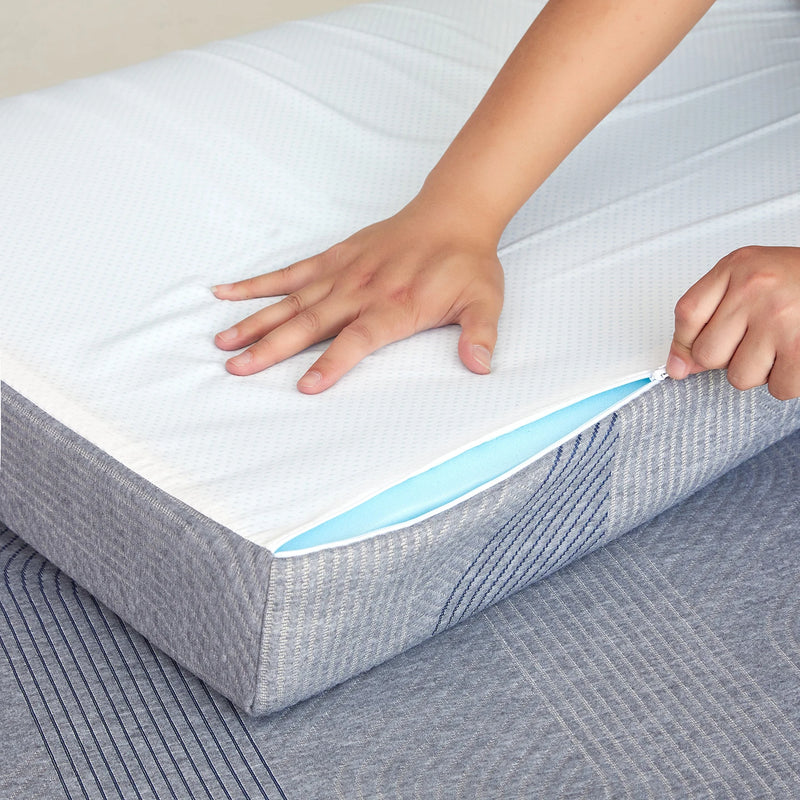 3.1-Inch Queen Memory Foam Mattress Topper with Cooling Gel