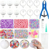A collection of colorful stress relief squeeze balls, including various textures and shapes, displayed in a box and individua