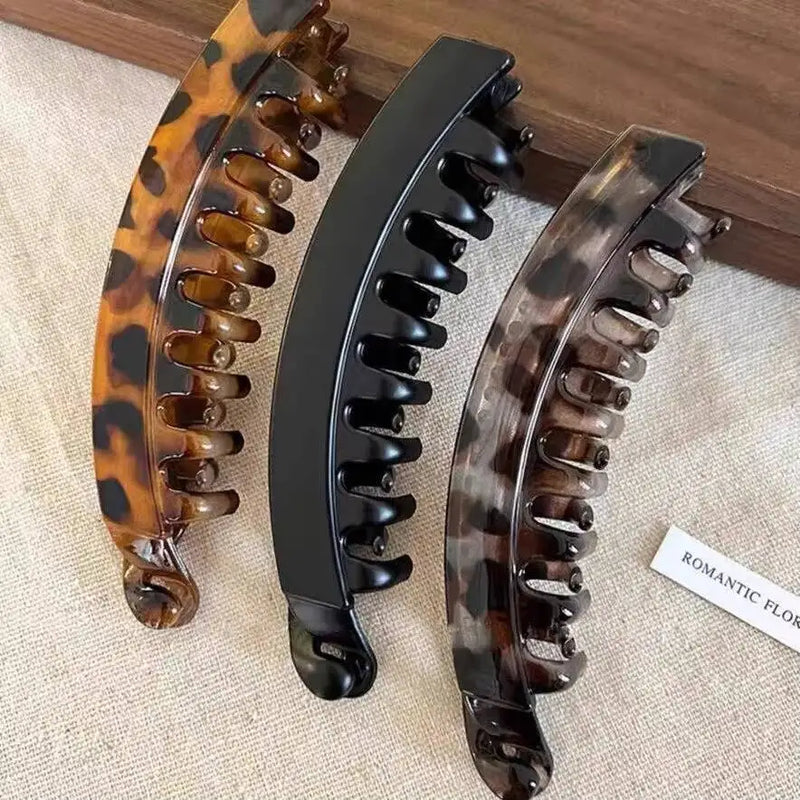 Tortoiseshell Banana Hair Clip