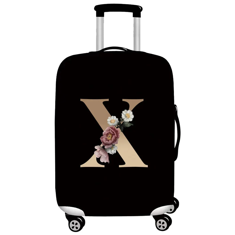 Gold Letter Series Elastic Luggage Cover