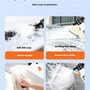 A multipurpose foam pot is shown being used for various cleaning tasks like kitchen cleaning, removing oil film, and cleaning