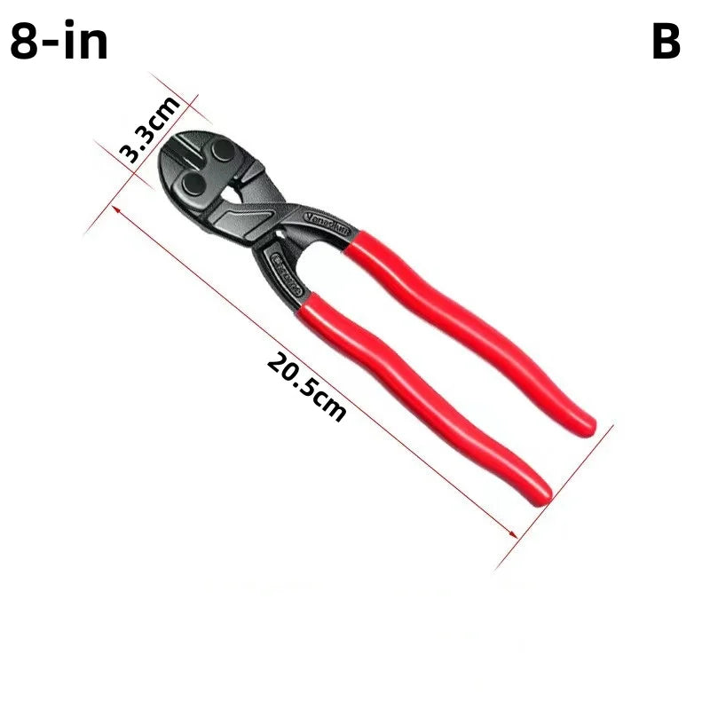 Heavy-Duty Bolt Cutter with Spring-Loaded Handles