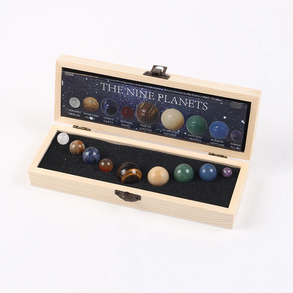 9-Planeten-Kristall-Juwelen-Dekorationsset