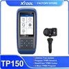 Blue XTOOL TP150 tool for TPMS programming and diagnostic functions