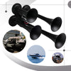 4 Trumpet Air Horn Kit with Solenoid Valve for Trucks and Vehicles
