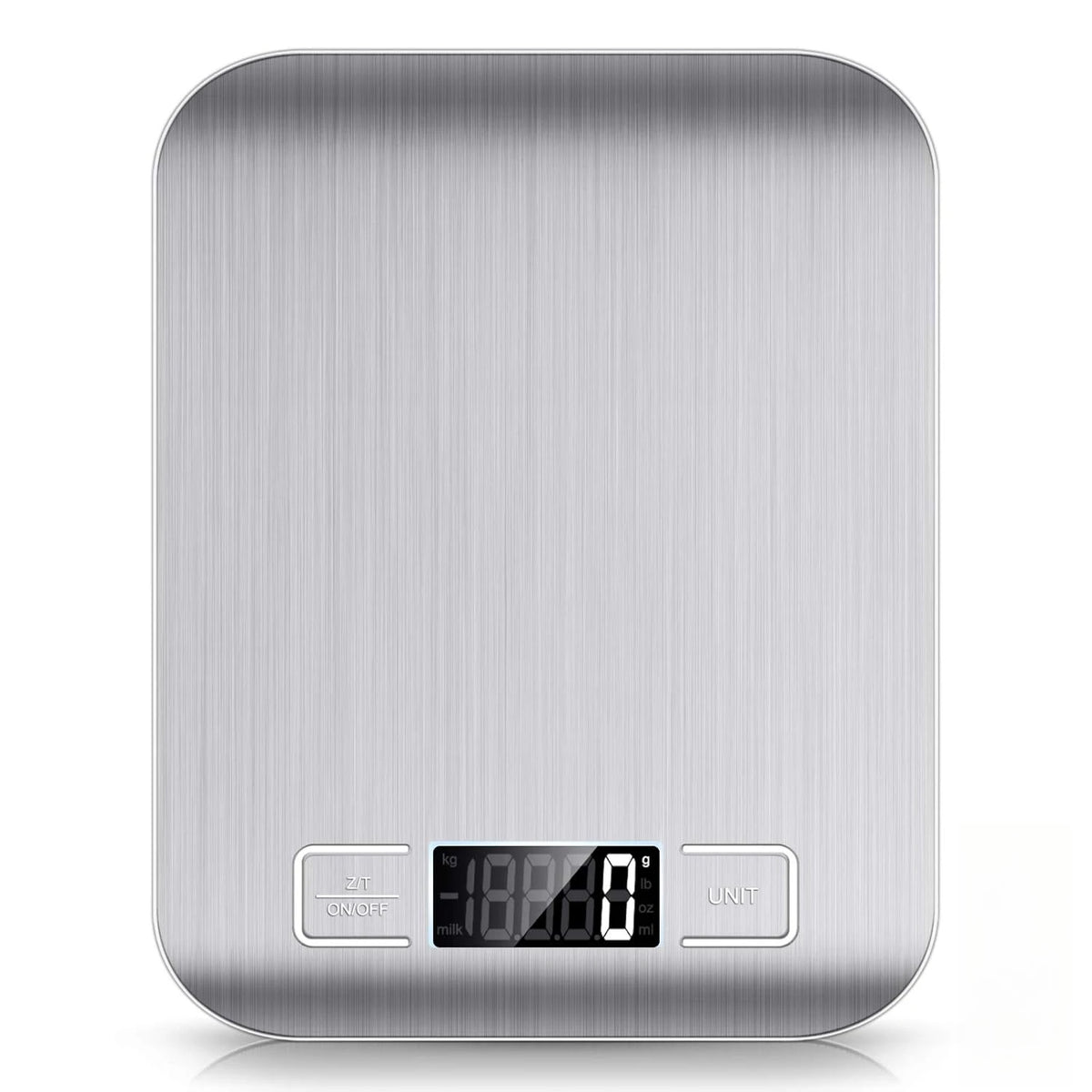 Digital Kitchen Scale with Stainless Steel Surface & Tare Function
