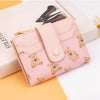 Compact PU Leather Wallet for Women with Card Slots and Coin Pocket