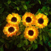 Solar-Powered Sunflower Garden Lights