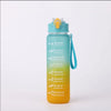Motivational Time-Marker Water Bottle with Straw