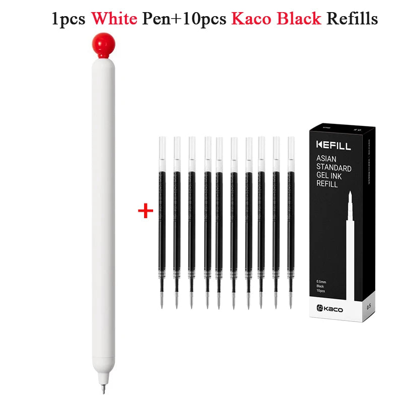KACO POPUP Retractable Gel Pen – 0.5mm Smooth Writing, Quick-Dry Ink