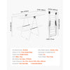 Adjustable Rollable Clothes Drying Rack with Sock Clips