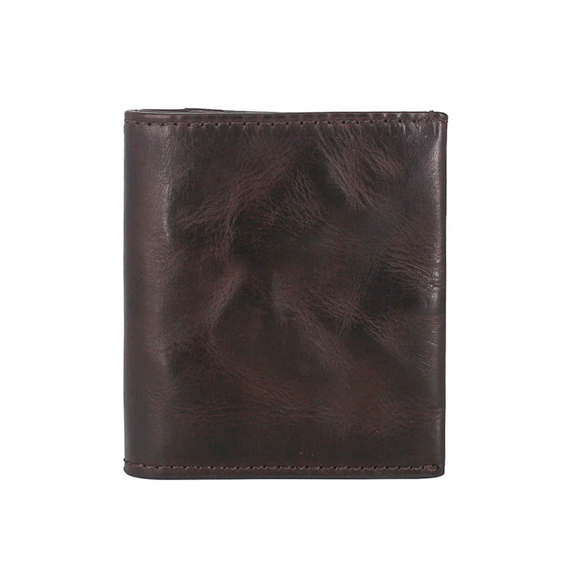 Vintage Genuine Leather Bifold Wallet
