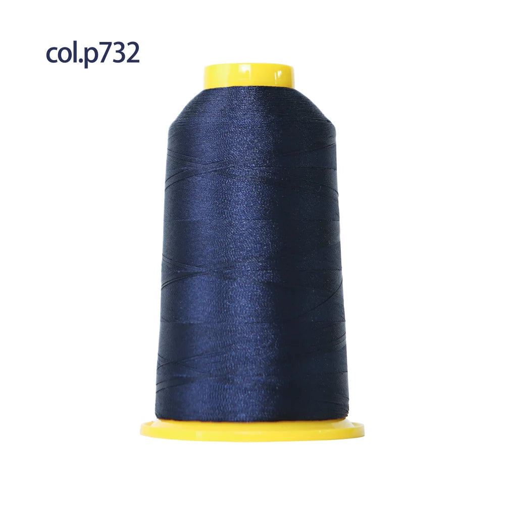 High-Tenacity Polyester Embroidery Thread (120D/2, 40wt) for Home & Industrial Machines