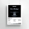 Black and white album art print for Drake's Care Package featuring the album cover design