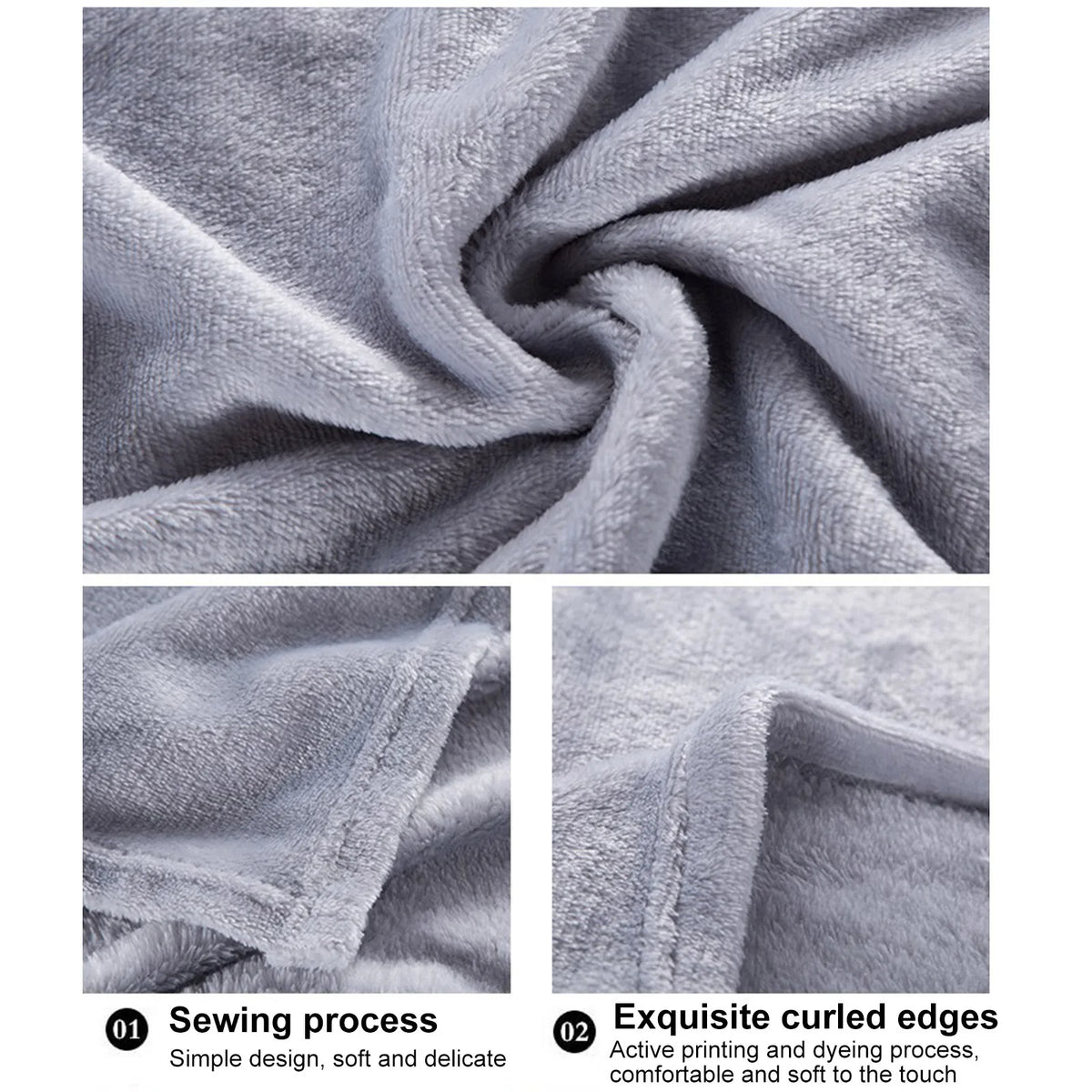 Cozy Coral Fleece Throw Blanket