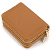 Cartera Compacta con Doble Cremallera y Monedero