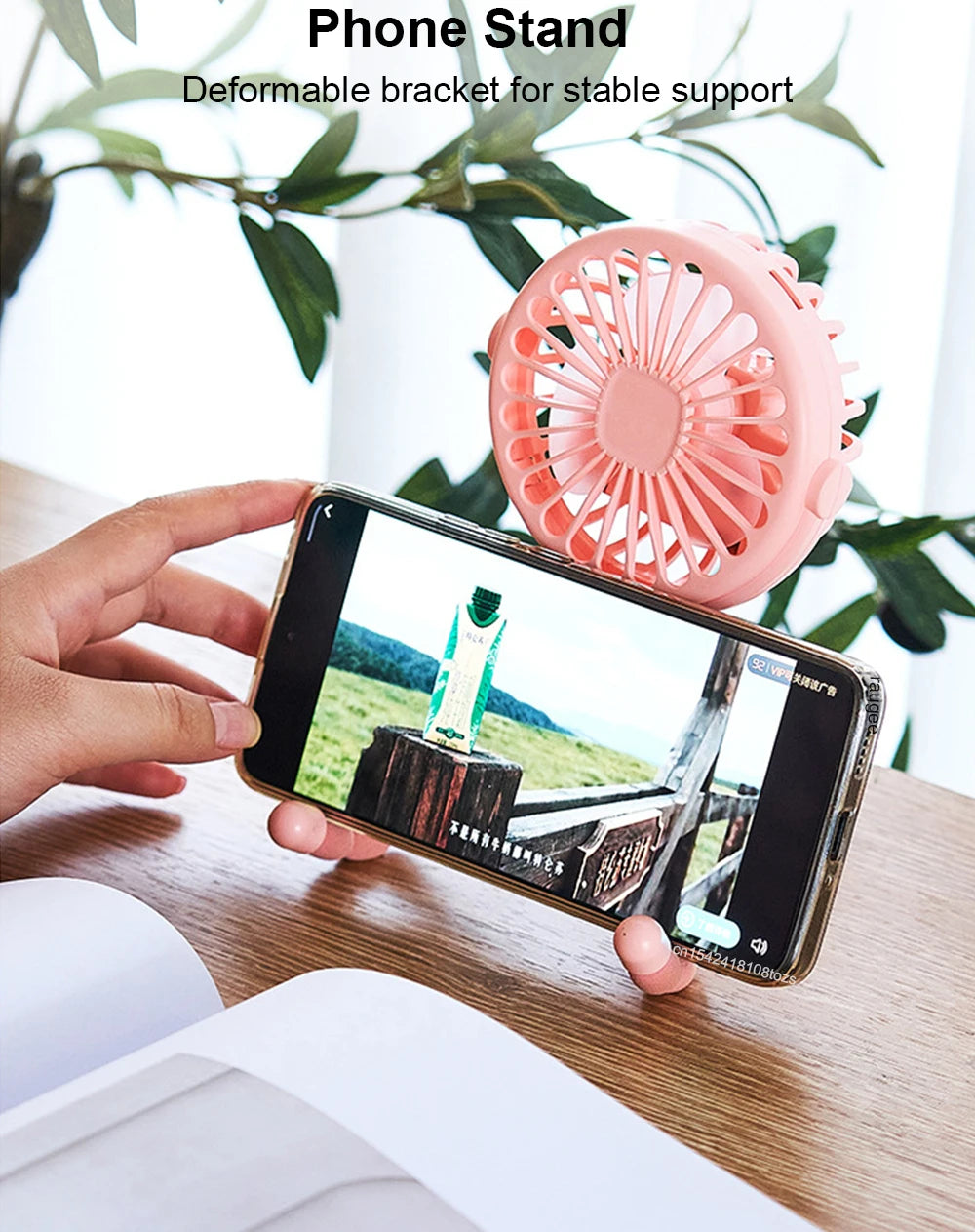 Portable Clip-On USB Rechargeable Mini Fan