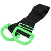 Black heavy-duty furniture moving straps with bright green comfort grip handles