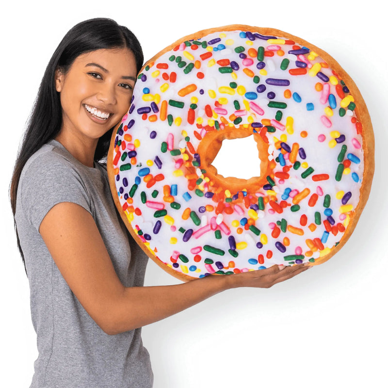 3D Donut Throw Pillow
